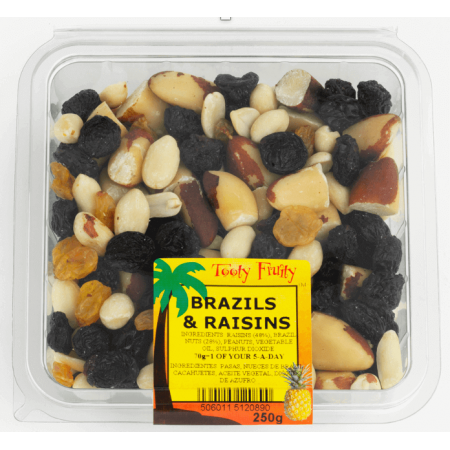 Tooty Fruity - Brazils & Raisins 6 x 250g